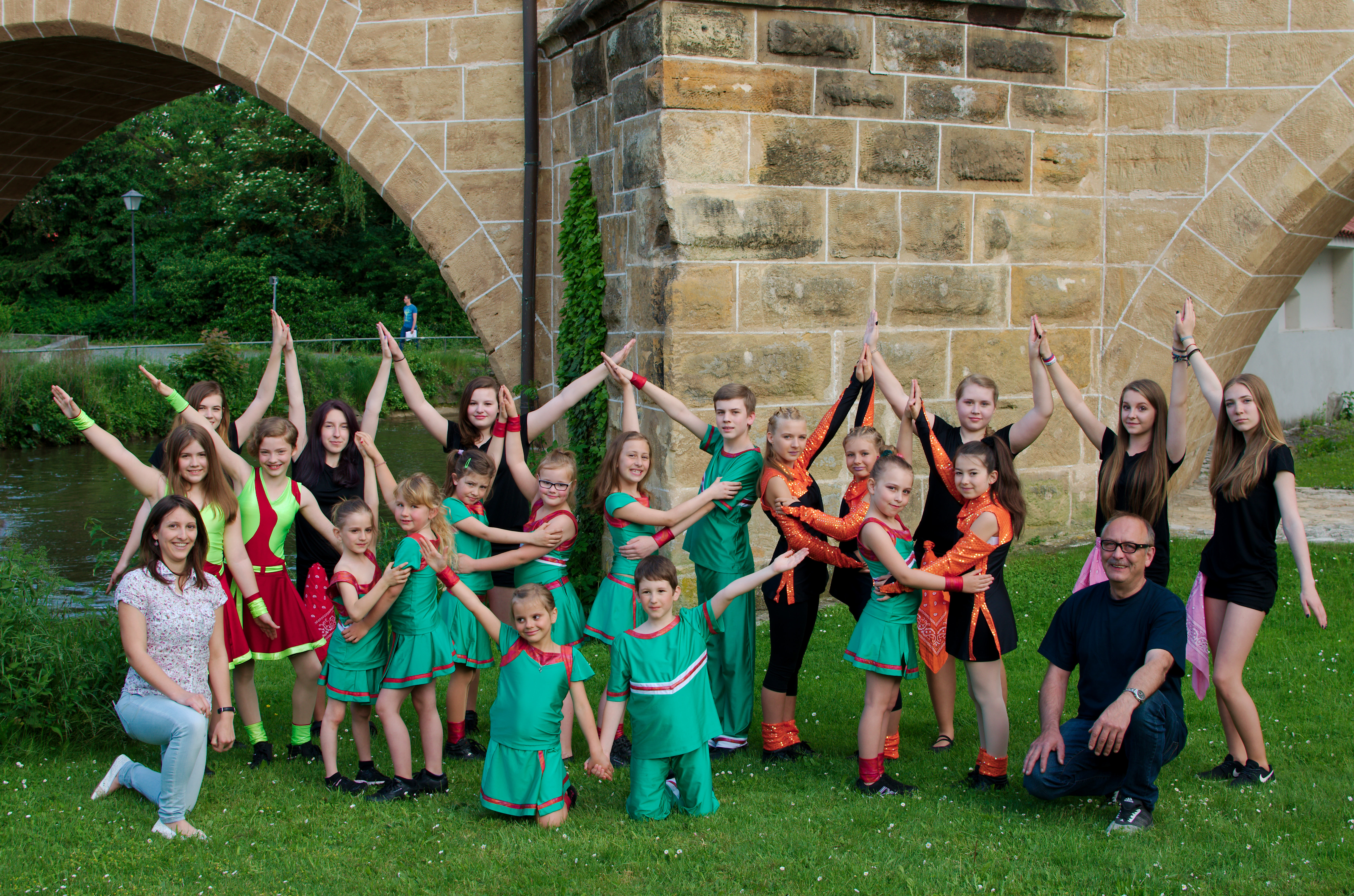 Gruppenbild mit Trainern